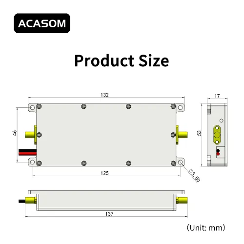 ACASOM усилитель 6000–7000MHz 50W 40dB для дронов | Chipomi